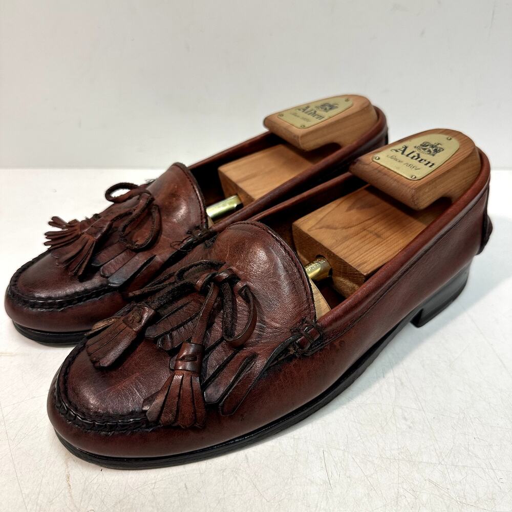 NEW HEELS Rancourt & Co. x Polo Ralph Lauren Tassel Loafer Bench Made USA 8 D